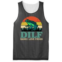 DILF Damn I Love Frogs Mesh Reversible Basketball Jersey Tank