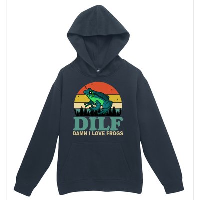 DILF Damn I Love Frogs Urban Pullover Hoodie