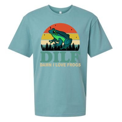 DILF Damn I Love Frogs Sueded Cloud Jersey T-Shirt