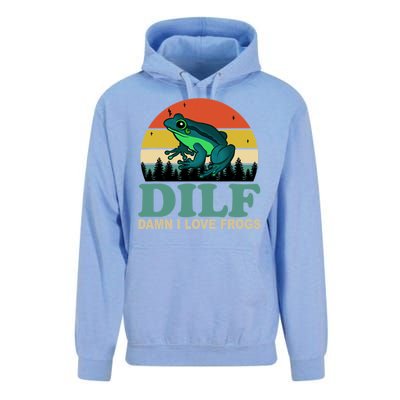 DILF Damn I Love Frogs Unisex Surf Hoodie