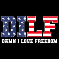 DILF Damn I Love Freedom Funny Patriotic 4th Of July Sustainable Bucket Hat
