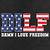 DILF Damn I Love Freedom Funny Patriotic 4th Of July Adult Drive Performance Visor