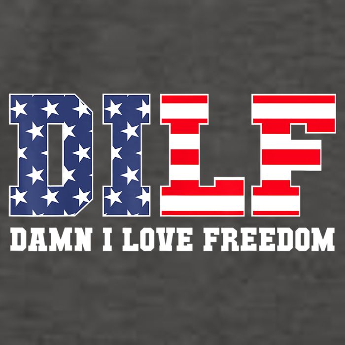 DILF Damn I Love Freedom Funny Patriotic 4th Of July Vector Backpack
