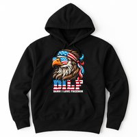 Dilf Damn I Love Freedom Eagle Mullet Funny 4th Of July Hoodie