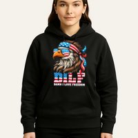 Dilf Damn I Love Freedom Eagle Mullet Funny 4th Of July Hoodie