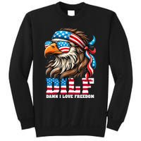 Dilf Damn I Love Freedom Eagle Mullet Funny 4th Of July Sweatshirt