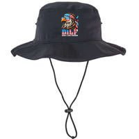 Dilf Damn I Love Freedom Eagle Mullet Funny 4th Of July Bucket Hat