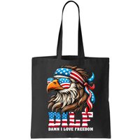 Dilf Damn I Love Freedom Eagle Mullet Funny 4th Of July Bag