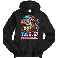 Dilf Damn I Love Freedom Eagle Mullet Funny 4th Of July Tie Dye Hoodie
