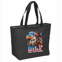 Dilf Damn I Love Freedom Eagle Mullet Funny 4th Of July Zip Tote Bag