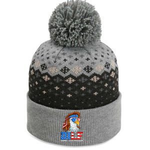 Dilf Damn I Love Freedom Eagle Patriotic 4th Of July The Baniff Cuffed Pom Beanie