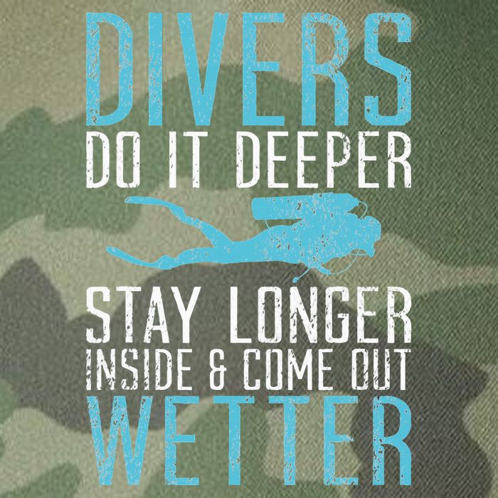 Divers do it deeper stay longer inside Legacy Tie Dye Trucker Hat