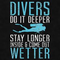 Divers do it deeper stay longer inside Ladies PosiCharge Tri-Blend Wicking Tank