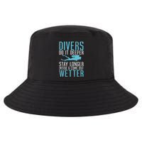 Divers do it deeper stay longer inside Cool Comfort Performance Bucket Hat