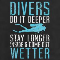 Divers do it deeper stay longer inside Cool Comfort Performance Bucket Hat
