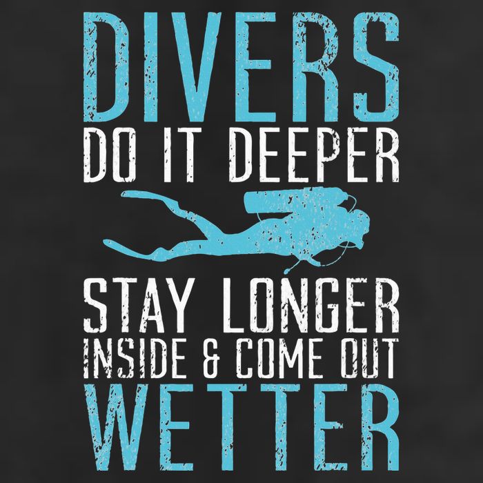 Divers do it deeper stay longer inside Cool Comfort Performance Bucket Hat