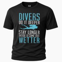 Divers do it deeper stay longer inside Performance Shirt