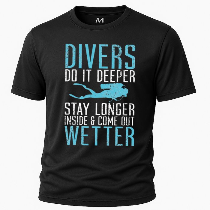 Divers do it deeper stay longer inside Performance Shirt