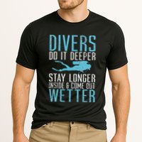 Divers do it deeper stay longer inside Performance Shirt