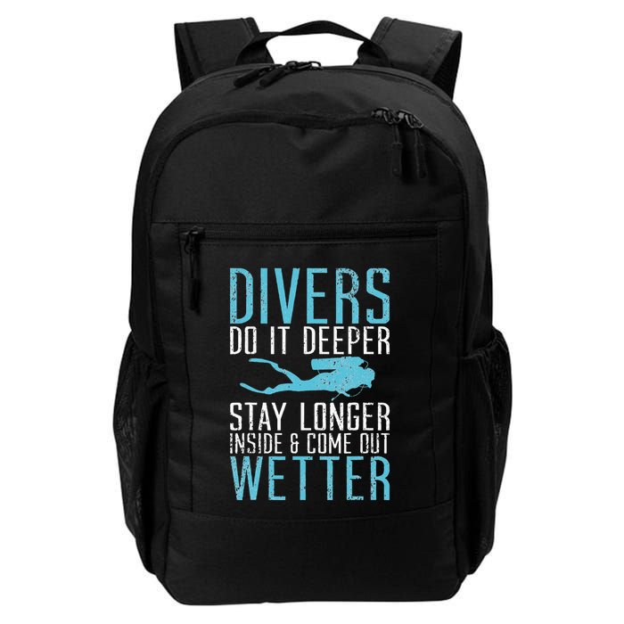 Divers do it deeper stay longer inside Backpack