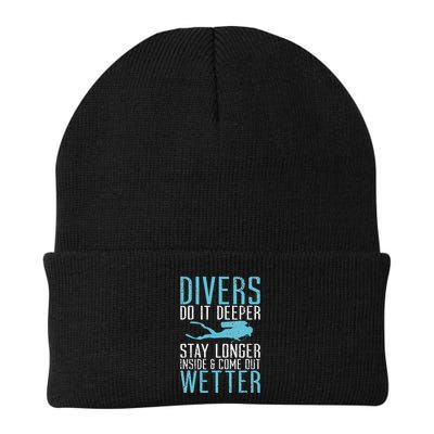 Divers do it deeper stay longer inside Beanie