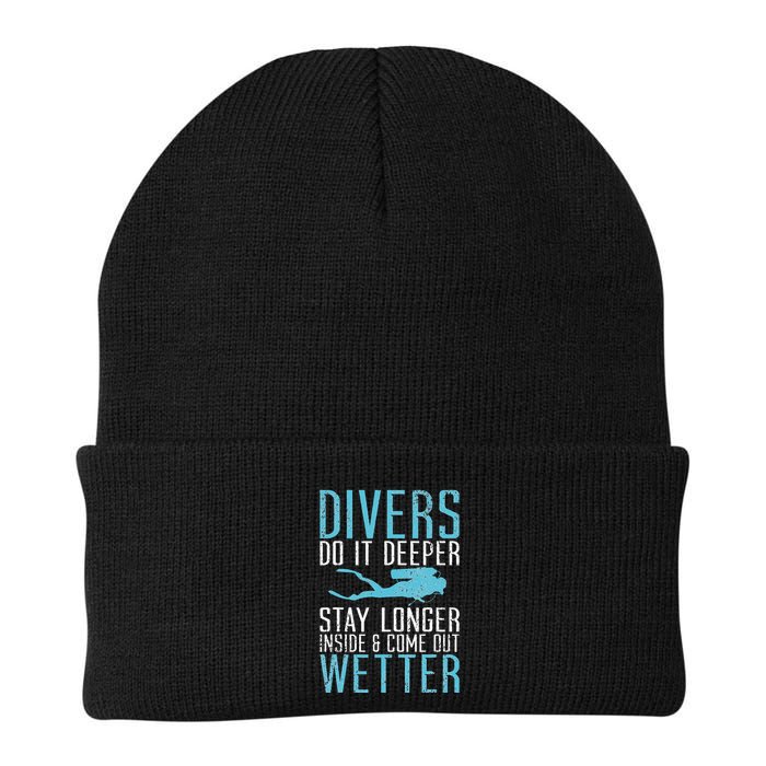 Divers do it deeper stay longer inside Beanie
