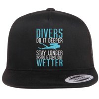 Divers do it deeper stay longer inside Flatbill Hat
