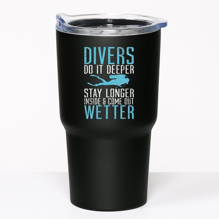 Divers do it deeper stay longer inside Tumbler