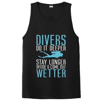 Divers do it deeper stay longer inside PosiCharge Competitor Tank