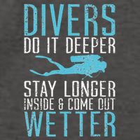 Divers do it deeper stay longer inside Vector Backpack