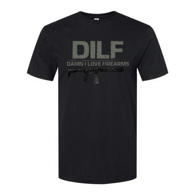 DILF Damn I Love Firearms Funny Softstyle CVC T-Shirt