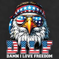 Dilf Damn I Love Freedom Eagle Funny Patriotic 4th Of July 11oz C Handle Ceramic Mug