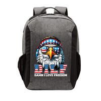 Dilf Damn I Love Freedom Eagle Funny Patriotic 4th Of July Vector Backpack