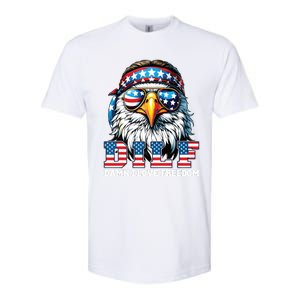 Dilf Damn I Love Freedom Eagle Funny Patriotic 4th Of July Softstyle CVC T-Shirt