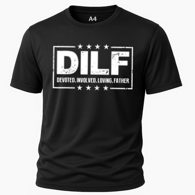DILF Devoted Involved Loving Father Dad Papa Performance Shirt