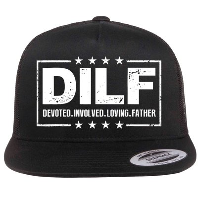 DILF Devoted Involved Loving Father Dad Papa Flatbill Hat