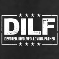 DILF Devoted Involved Loving Father Dad Papa Golf Towel
