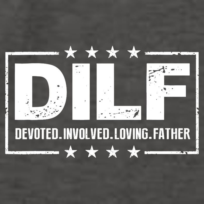 DILF Devoted Involved Loving Father Dad Papa Vector Backpack