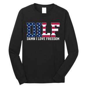 DILF Damn I Love Freedom USA Long Sleeve Shirt