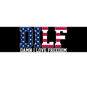 DILF Damn I Love Freedom USA Bumper Sticker