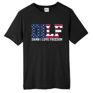 DILF Damn I Love Freedom USA Tall Fusion ChromaSoft Performance T-Shirt