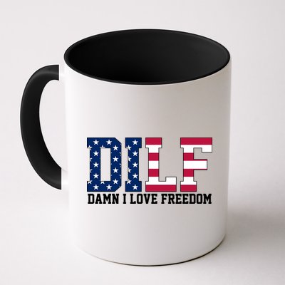 DILF Damn I Love Freedom USA Mug