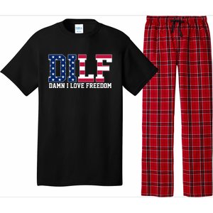 DILF Damn I Love Freedom USA Pajama Set