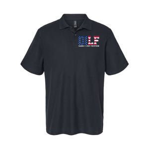 DILF Damn I Love Freedom USA Softstyle Adult Sport Polo