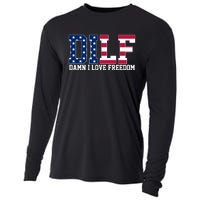 DILF Damn I Love Freedom USA Cooling Performance Long Sleeve Crew