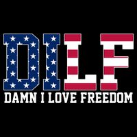 DILF Damn I Love Freedom USA Poster