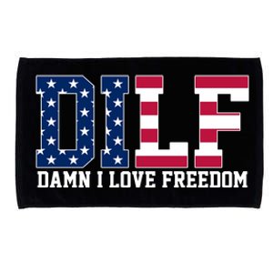 DILF Damn I Love Freedom USA Microfiber Hand Towel