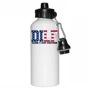 DILF Damn I Love Freedom USA Aluminum Water Bottle