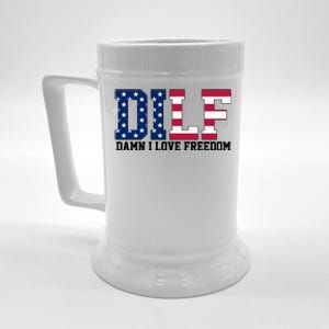 DILF Damn I Love Freedom USA Beer Stein