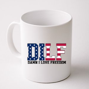 DILF Damn I Love Freedom USA Coffee Mug